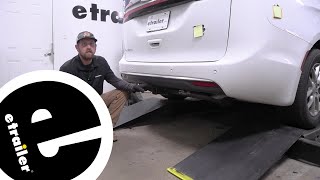 Setting up the etrailer Trailer Hitch Receiver on your 2023 Chrysler Pacifica