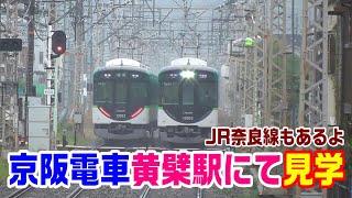 【宇治・伏見1Dayチケット】京阪電車・黄檗駅にて～JR奈良線も並走しています～20210404-05～Japan Railway Keihan Line