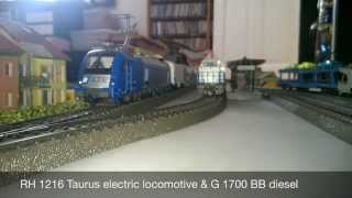 PIKO Taurus and Vossloh G 1700 BB diesel from LTE in action, AC - H0 Scale