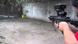 Tippmann Project Salvo shooting test in full auto