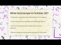 what horoscope is october 30 astrology awakening