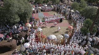 ጥምቀት በቅዱስ ላሊበላ Epiphany ceremony in lalibela Ethiopia