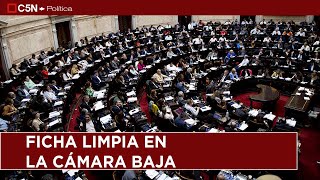 FICHA LIMPIA: AVANZA la AROBACIÓN del PROYECTO en la CÁMARA BAJA