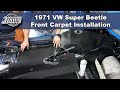 JBugs - 1971 VW Super Beetle - Front Carpet Installation