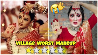 I Went to *Village* WORST Makeup Artist for *Aishwarya* Rai *DEVDAS* Look | Gone Wrong 😭
