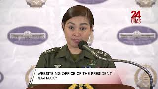 Website ng Office of the President, na-hack? | 24 Oras