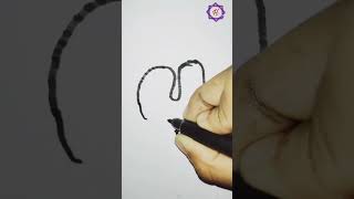 #shorts /HOW TO DRAW "4" IN BUBBLE NUMBERS