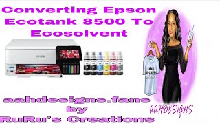 Converting Epson Ecotank To Eco Solvent Printer #ecosolvent