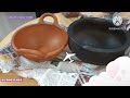 நான் சமைப்பதற்கு வாங்கிய மண் சட்டிகள் my pots for my cooking