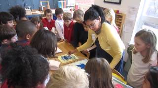 Teaching Mono printing to kids