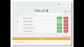 Todo List App (Angular Beginner)