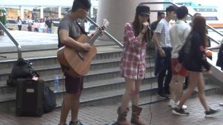 Cover 楊千嬅《野孩子》 @中環碼頭Busking 2016-04-30