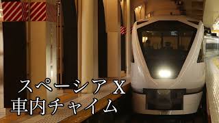 【高音質】東武鉄道新型特急スペーシアX 車内チャイム