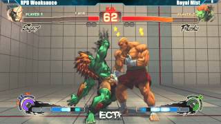 SSF4 AE2012 RPD Weaksauce vs Royal Mist - ECT4 Tournament