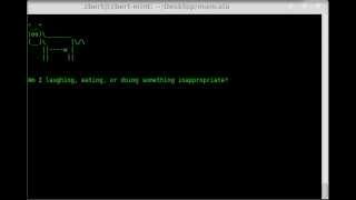 Animating Cowsay...