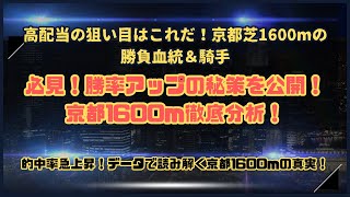 【競馬】京都芝1600mデータ分析！勝つための条件と過去の高配当パターンを徹底予想！