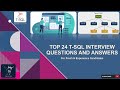 T-SQL Interview Questions and Answers | Transact Structured Query Language  Interview Top 24 Q&A