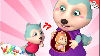 Mommy, What's in Your Tummy - Baby Born Song | Funny Kids Songs & Nursery Rhymes - Wolfoo Kids Songs