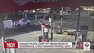 Utah police chief hit pedestrian in crosswalk, officials say