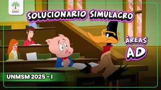 🔴 SOLUCIONARIO SIMULACRO UNMSM 2025 - I 🌳| Áreas A y D