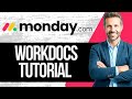 Monday.com WorkDocs Tutorial | How to Use WorkDocs in Monday.com