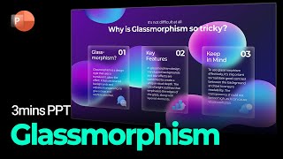 Glassmorphism with PowerPoint: 3mins PPT