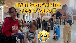 First flight mai yesto vyo 😱 || Airport mha bijok with baby