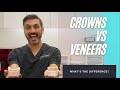 CROWNS VS VENEERS - What's the difference? | Beverly Hills Dentistry