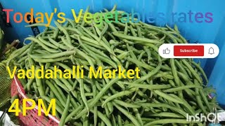 Vegetables market Vaddahalli today's rates 10 January 25