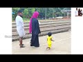 ഇഷമോളെയും കൊണ്ട് ഞങ്ങൾ railwaystation നിൽ പോയപ്പോൾ 🥰 samad_kottappuram familyvlog safvanasamad🌹