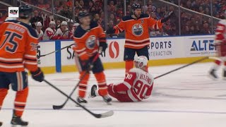 Leon Draisaitl Calls Joe Veleno Out For Diving