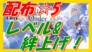 【FGO】配布星5のレベル＆絆上げ頑張る配信！初見さん大歓迎！【声優志望】