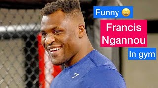 Funny Francis Ngannou at sparring in #mma gym #ufc #shorts