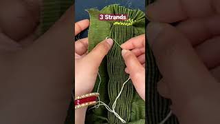 Rope Smocking Stitch Tutorial || Smocking Stitch Tutorial || kaarigari || #shorts