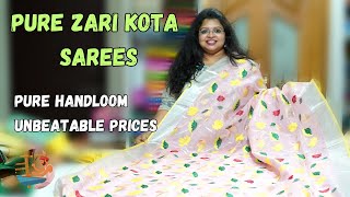 Discover the Best Pure Zari Kota Saree at Prices You Won't Find Anywhere Else!