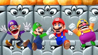 Mario Party 10 Minigames - Mario vs Luigi vs Waluigi vs Wario
