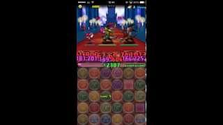 【パズドラ攻略】神王妃の不夜城　暗黒の神王妃　ノーコン攻略【赤おでんパ】