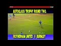 Rotherham Utd 1 Burnley 1  February 18th 1992  FLT Quarter Final Burnley win 4  2 on Pens