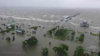 6-7-2020 Waveland, MS Drone - Tropical Storm Cristobal - Under Water