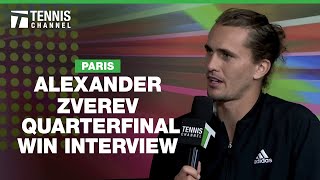 Alexander Zverev On Playing Tennis With Dirk Nowitzki | 2024 Paris Quarterfinal Interview