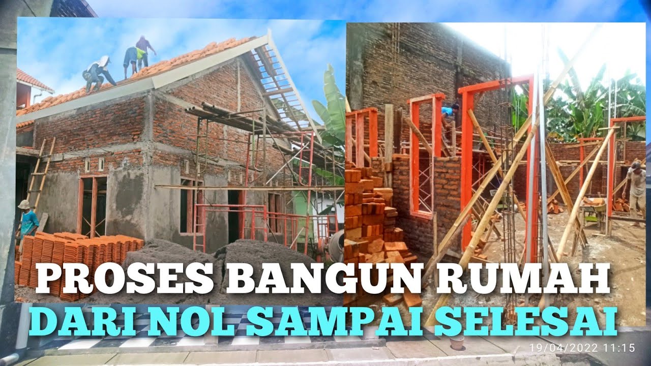 BEGINI PROSES BANGUN RUMAH DARI NOL SAMPAI SELESAI 🔴 RUMAH MINIMALIS ...