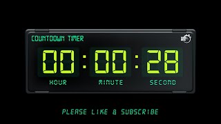 28 SECONDS TIMER - 1080p - COUNTDOWN TIMER