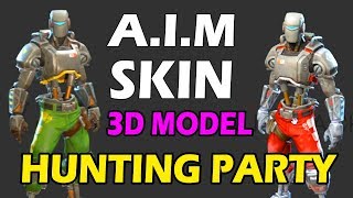 A.I.M Skin (Hunting Party) 3D MODEL! FULL SKIN SHOWCASE! NEW FORTNITE SKIN