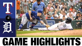 Rangers vs. Tigers Game Highlights (7/19/21) | MLB Highlights