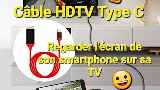 Câble HDTV : Comment avoir l'image et le son de son téléphone sur sa TV ‼️ Simple et rapide 😀