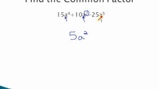 GCF and Grouping - Find GCF