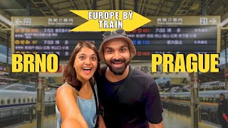 Travelling Europe By Train - Brno to Prague | Czech Travel Vlog #BrnotoPrague #EuropeByTrain