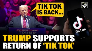 “Tik Tok is Back…” says President-Elect Donald Trump as the Chinese app restores access in USA