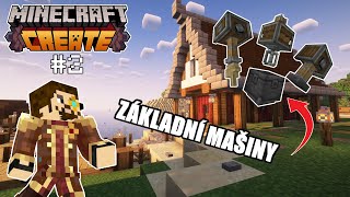 ZÁKLADNÍ MAŠINY! Minecraft Create mod