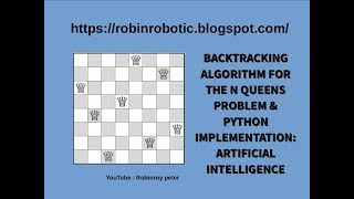 BACKTRACKING ALGORITHM FOR THE N QUEENS PROBLEM & PYTHON IMPLEMENTATION: ARTIFICIAL INTELLIGENCE